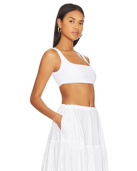 Enza Costa White Easy Bra Top