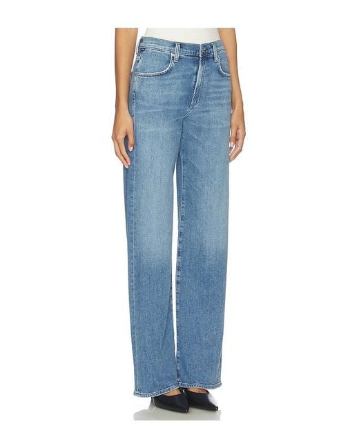 Citizens of Humanity Blue Petite Annina Straight Leg Jeans