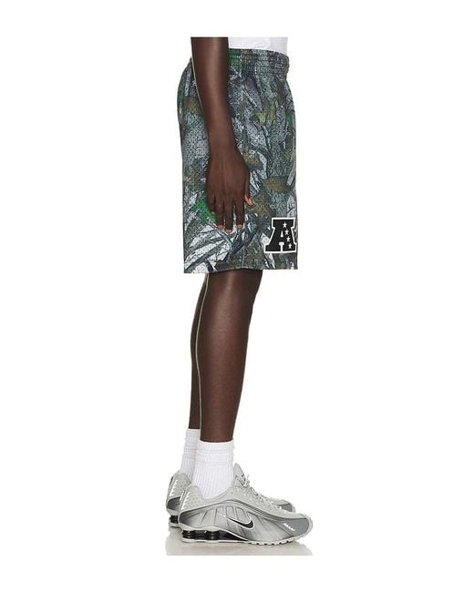Mitchell & Ness Black Nfl Las Vegas Raiders Quiet Blaze 7 Mesh Shorts for men