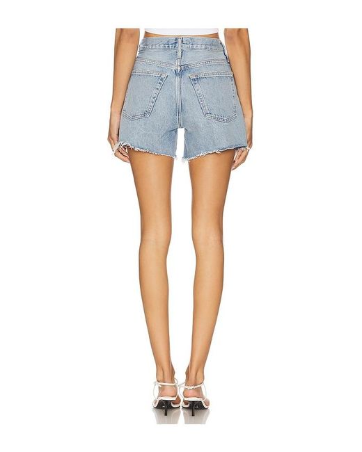 Agolde Blue Parker Long Short