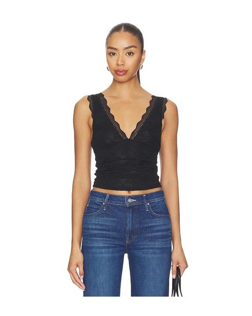 Free People Blue X Intimately Loved You First Lace Tank
