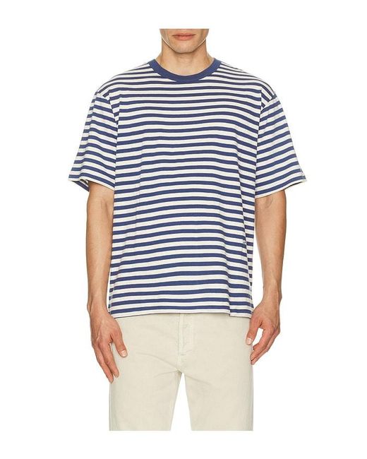 DUNST Blue Striped Tee Shirt for men