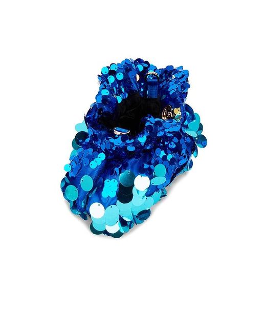 Olga Berg Blue Pedro Sequin Pouch