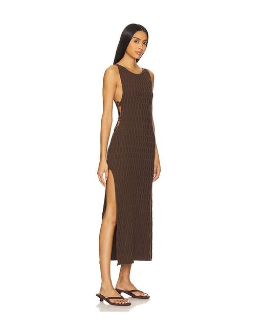 Free People Brown X Free-Est Lilliana Midi Dress