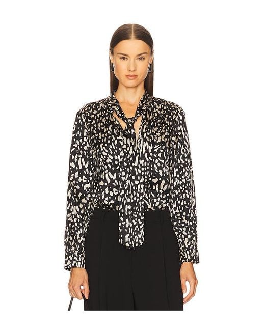 Nili Lotan Black Bluse Janese