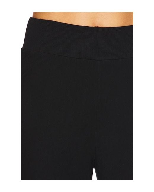 Enza Costa Black Silk Knit Bias Pant