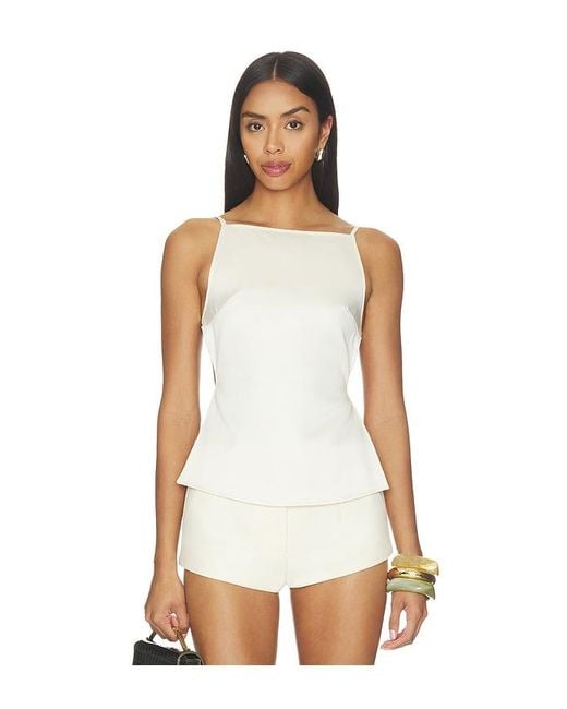 Lioness White Camille Backless Top