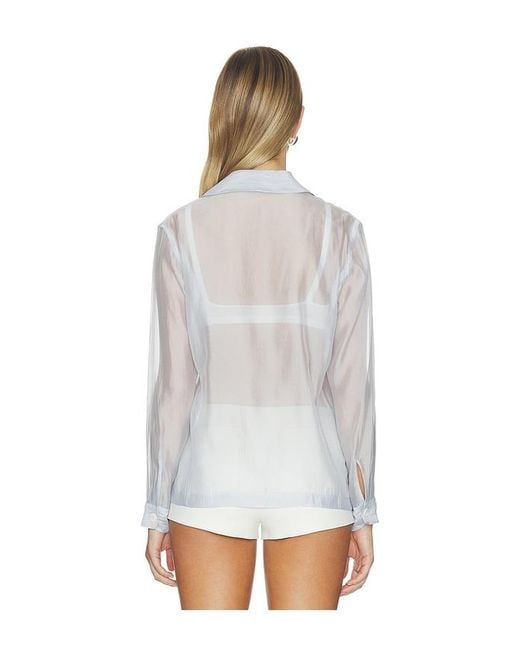 Rag & Bone White Jolene Organza Jacket