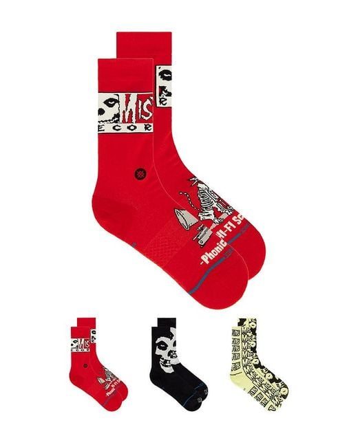 Stance Box-Set Misfits in Red für Herren