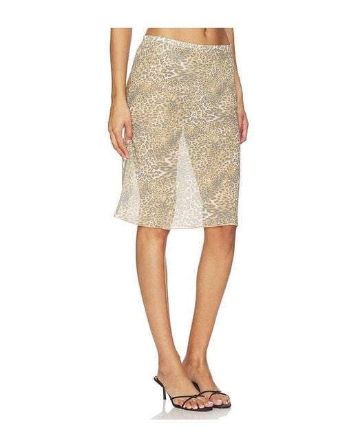 Lioness Natural Shoreline Midi Skirt