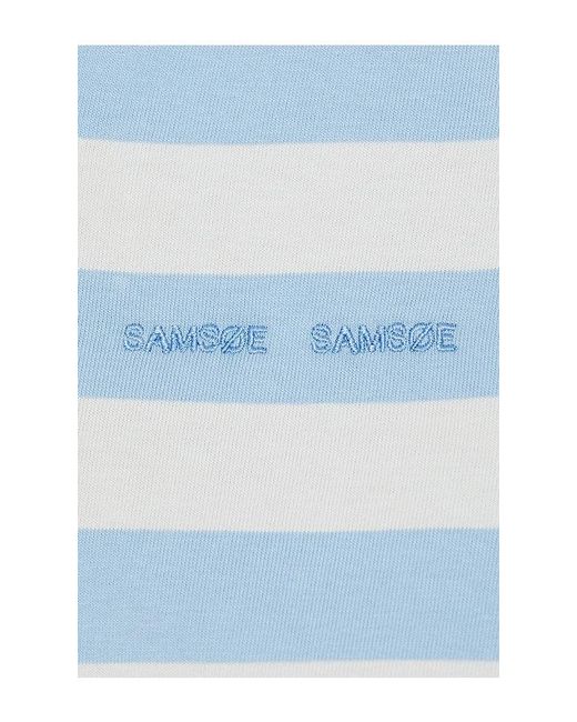 Samsøe & Samsøe Blue Saella Long Sleeve Polo