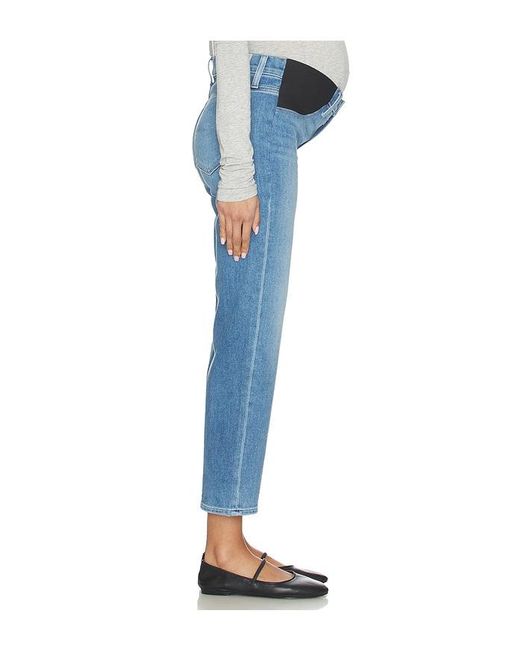 PAIGE Blue Mason Ankle Maternity Jeans