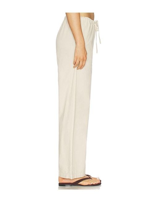 VIR VITA White Siena Cotton Poplin Pant