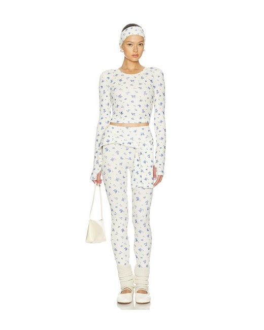 WellBeing + BeingWell White Sloane Top