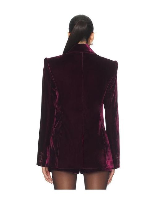 retroféte Purple Reffie Velvet Blazer