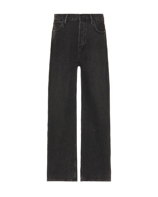 AllSaints Black Organic Cotton Straight Leg Jeans for men