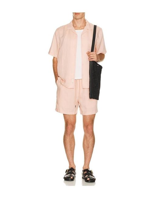 Onia Multicolor Air Linen Pull On Short 6 for men