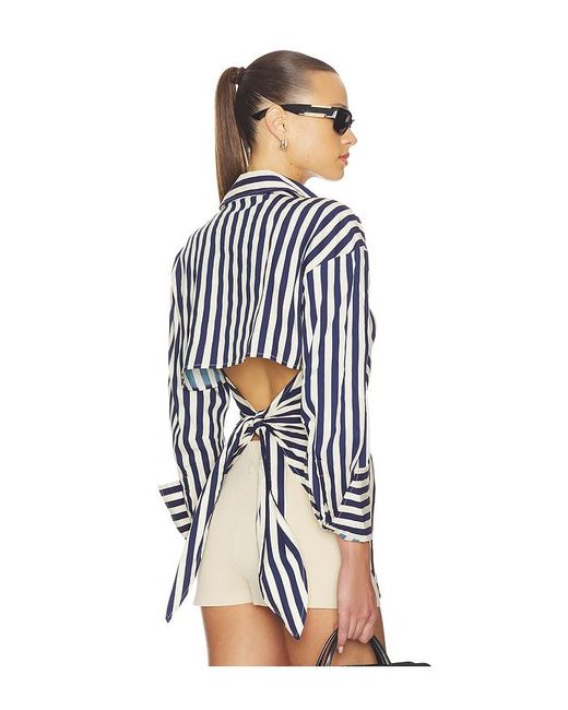 Simon Miller Blue Loch Poplin Button Up