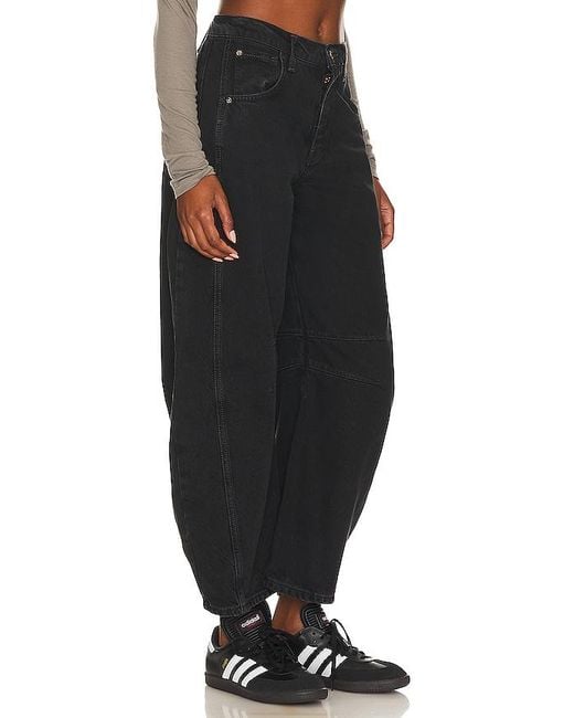 Free People Black Jeans Mit Mittelhohem Bund We The Free Good Luck