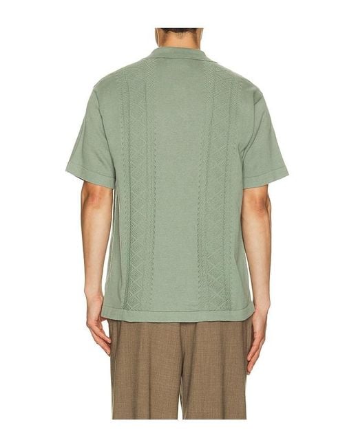 Critical Slide Green Trader Knit Shirt for men
