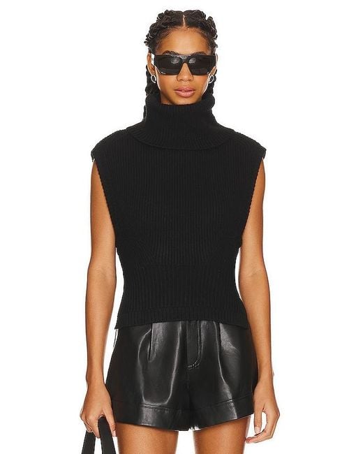Jonathan Simkhai Black Maple Sweater Top