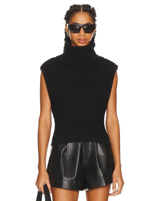 TOP STYLE PULL MAPLE en Black Jonathan Simkhai