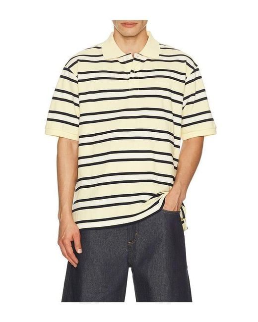 DUNST Multicolor Chunky Striped Polo Shirt for men