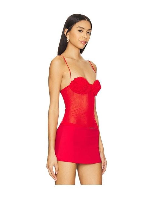 Lovers + Friends Steph トップ Red