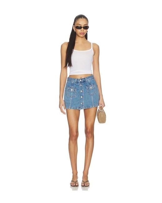 Levi's Blue Button Front Skort