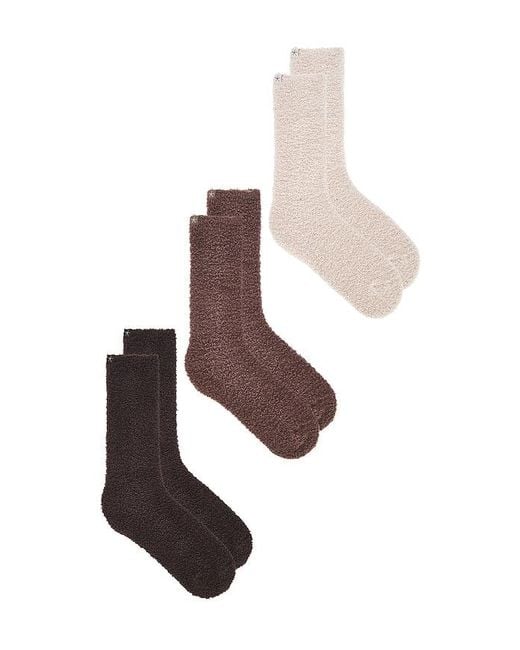 Barefoot Dreams Black X Revolve Cozychic 3 Pair Sock Set