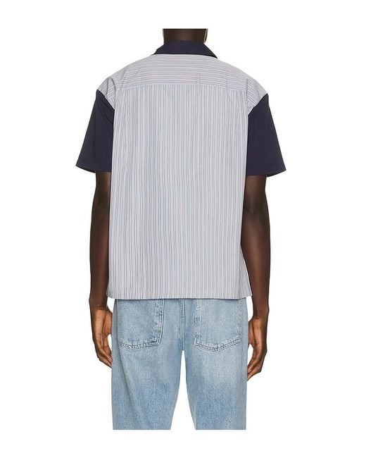 Brixton Blue Builders Olson Woven Shirt for men
