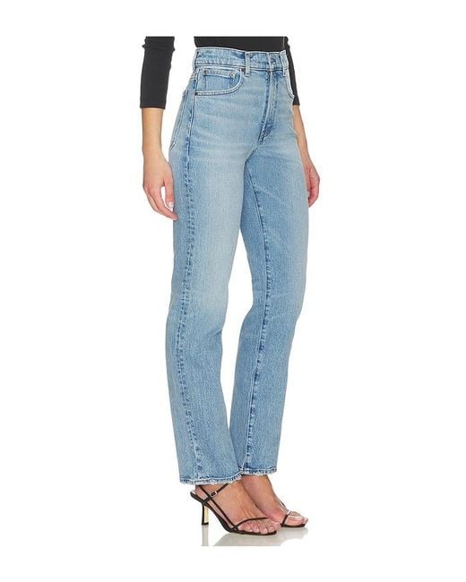 Madewell Blue Longline Straight Jeans