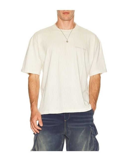 Represent White Reverse Resent Tee for men