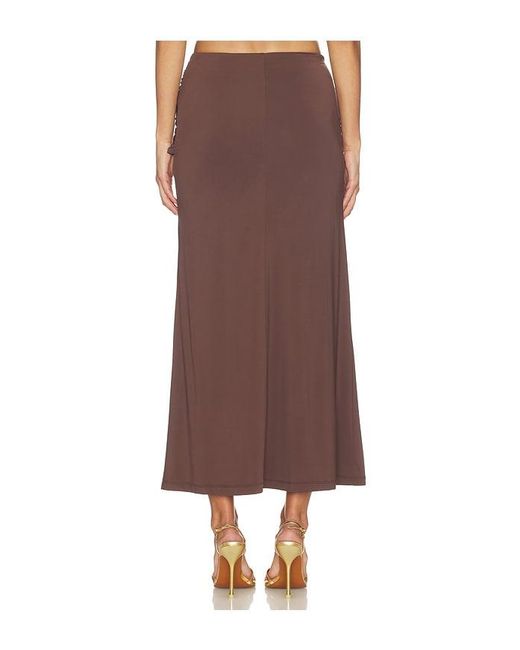 Bardot Brown Dion Detail Midi Skirt