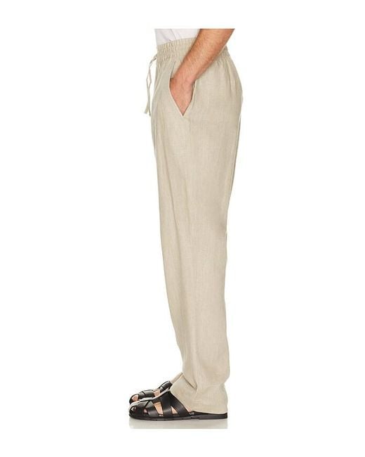CHE Natural Avila Linen Drawstring Trouser for men