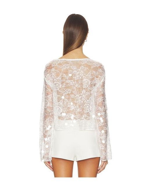 Lovers + Friends White Mally Top