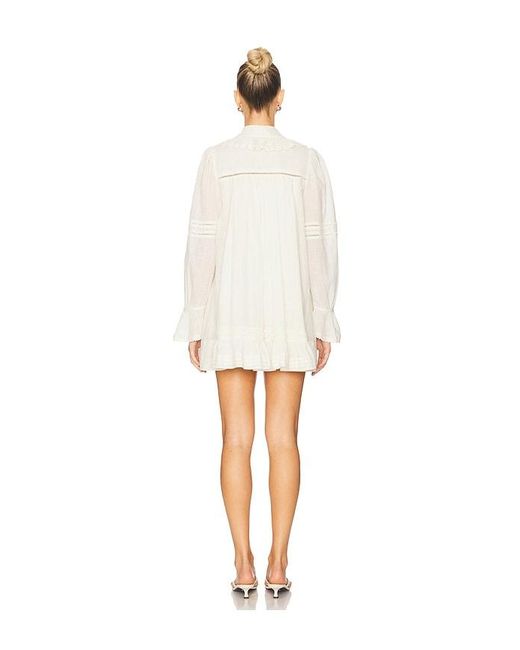 Free People White 5 O'Clock Time Mini Dress