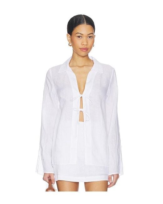 LSPACE White Venice Shirt