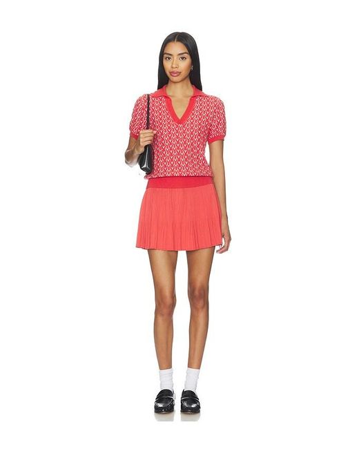Varley Red Davina High Rise Skort