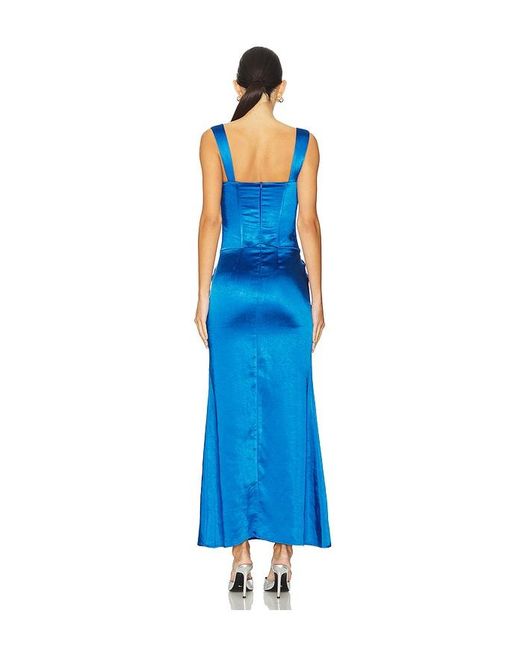 Runaway the Label Blue Oura Maxi Dress