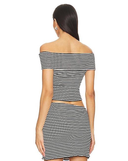Lovers + Friends Black Luna Top