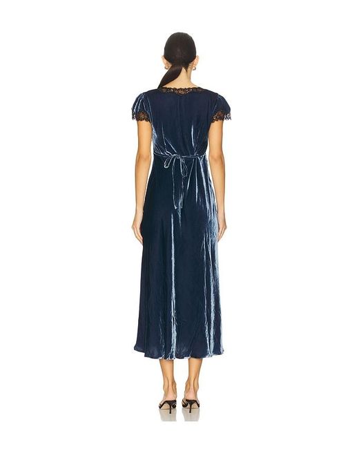 Rixo Blue Clarice Dress