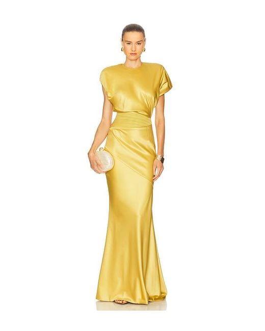Zhivago Yellow Bond Gown