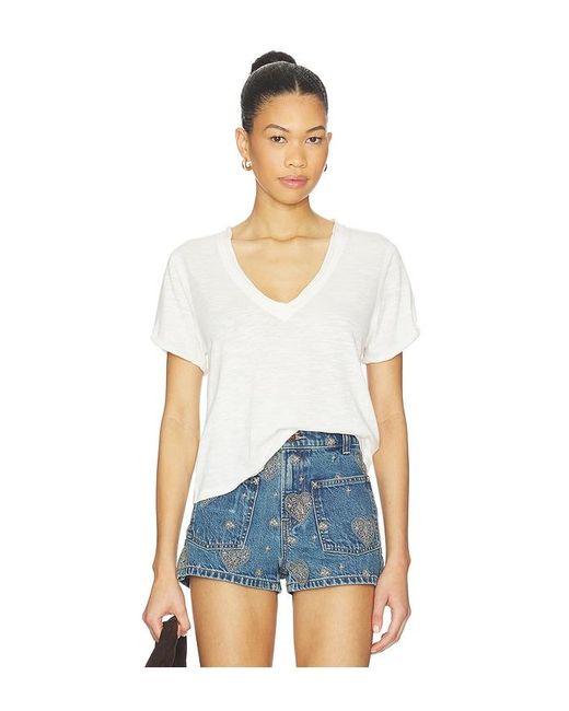 Free People White X We The Free Take 2 Tee