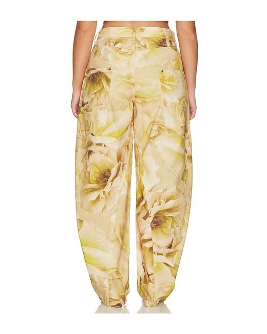 AFRM Metallic The Hr Chippy Barrel Pant