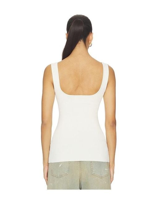 Entire studios White Squared Neck Top