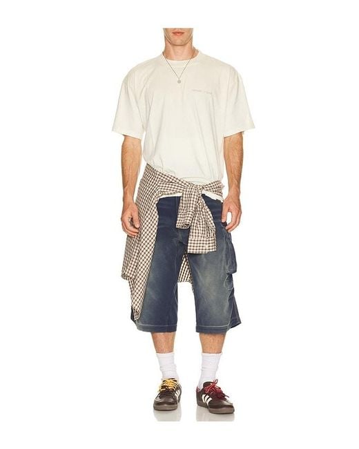 Represent White Reverse Resent Tee for men