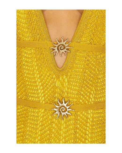 CAPITTANA Yellow Ariel Maxi Dress