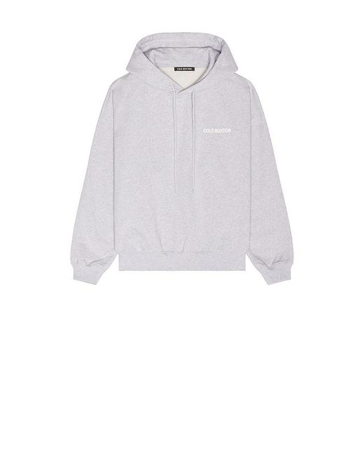 Cole Buxton White Sportswear Hoodie for men