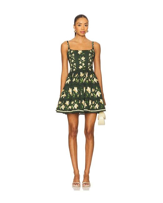 Minivestido Granadilla En Color Verde Oscuro Talla (También En M, S, Xl, Xs) Agua Bendita de color Multicolor